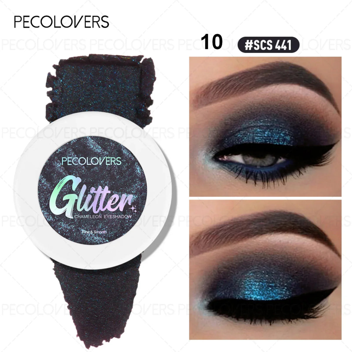1PC Chameleon Eyeshadow Powder - Vibrant Pink Highlighter, Mashed Potato Texture, Long-Lasting Shimmer