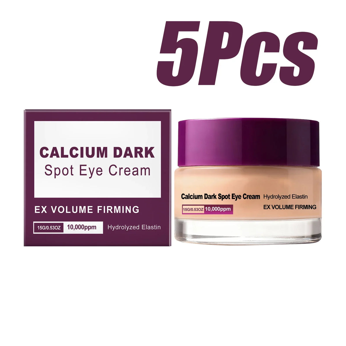 Calcium Dark Spot Eye Cream Collagen Boosting Wrinkle Smoothing Anti-Aging Firming Eye Cream for Wrinkles Puffiness Hydrating