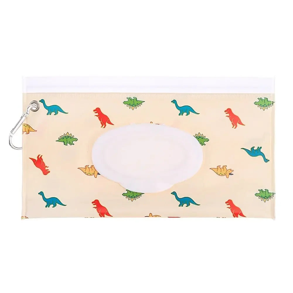 EVA Baby Wet Wipe Pouch Portable Buckle Wipes Holder Case Flip Cover Snap-Strap Reusable Wet Wipe Bag Outdoor Tissue Box