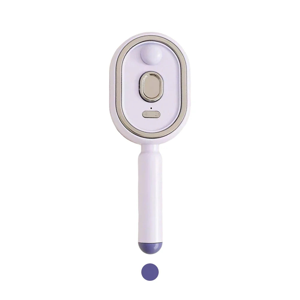 iLMH Electric Spray Hair Brush, Steamy Air Cushion Massage Comb, Self Cleaning Anti Static Detangling Brush for Women Hair