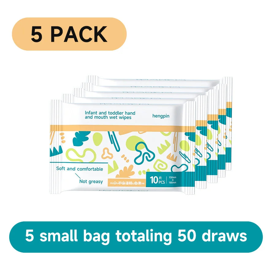 Baby Hand Face Wipes Fragrance-free Soft Thickened 100% Cotton Face Towel Make Disposable Wet Wipes For Hand Mouth Cleaning