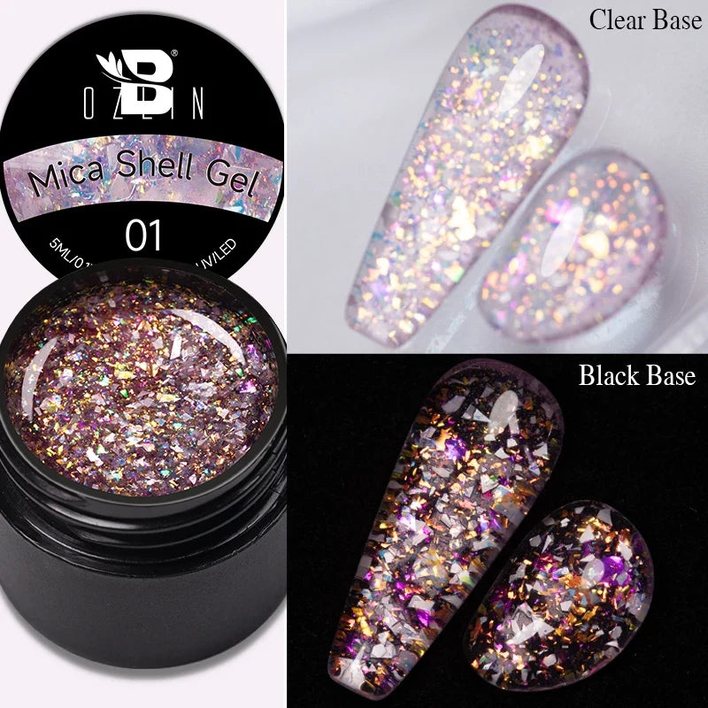 AWStorG 5ML Super Silver Metallic Gel Nail Polish Metal Effect Painting Gel Chromes Varnis Semi Permanent for Nail DIY