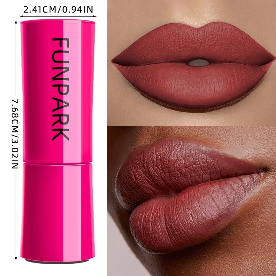 25-Color Matte Lipstick Waterproof Long Lasting  Velvet Finish Lip Tint Smooth Matte Lip Color Smudge-proof Lip Liner Lip Makeup