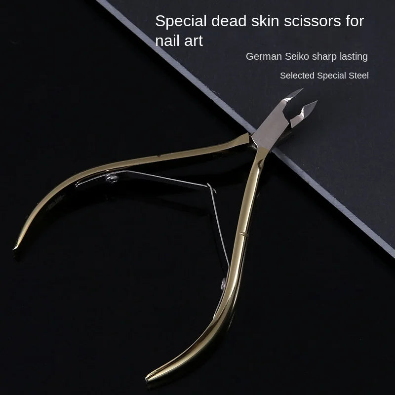 1Pcs Nail Cuticle Nipper Dead Skin Remover Scissor Stainless Steel Tweezer Clipper Manicure Professional Tool Trimmer
