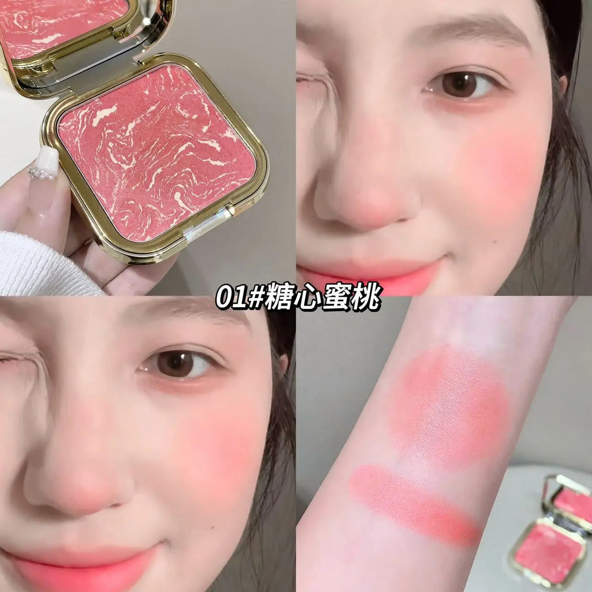 Kakashow Bright Color Gradual Powder Blusher Delicate Skin Melting Color Natural Korean Slightly Drunk Makeup Blusher