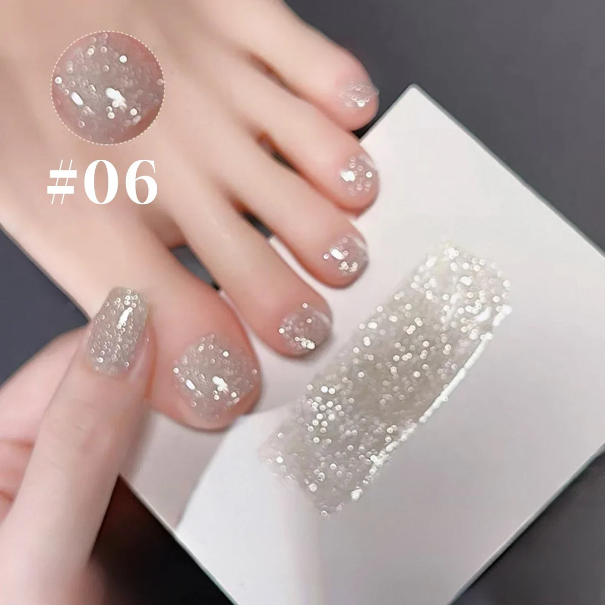1-8pcs WS Autumn Nails Blue Glitter Nail Gel Polish Semi-permanent Varnish Soak Off Nail Art Base Top Coat UV LED Gel Manicure