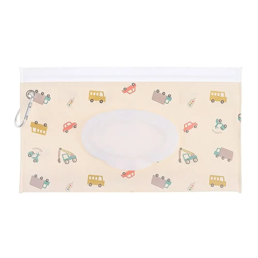EVA Baby Wet Wipe Pouch Portable Buckle Wipes Holder Case Flip Cover Snap-Strap Reusable Wet Wipe Bag Outdoor Tissue Box