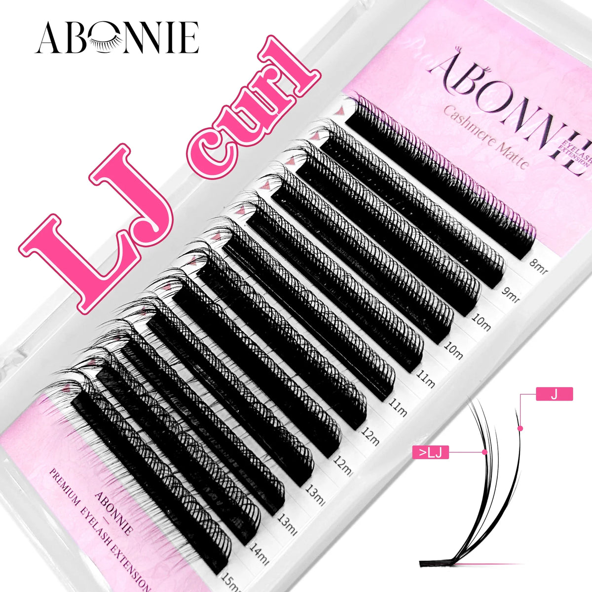Abonnie Multi Layer Wispy Lashes Pre-Bundled Eyeash Extensions 3D Fluffy Camellia Eyelashes Automatic Flowering Lash LB Eyelash