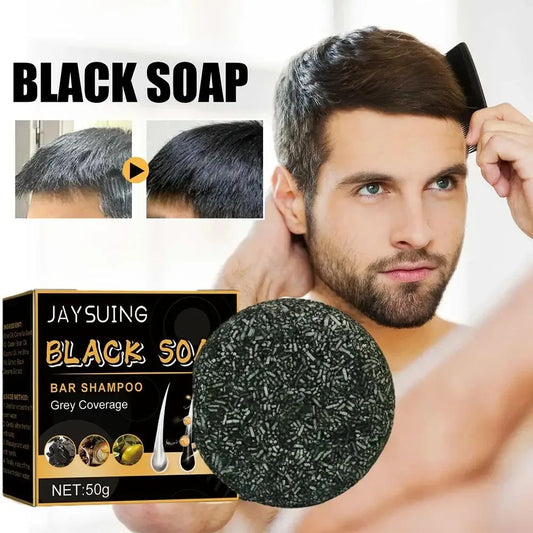 1/3pcs Polygonum Multiflorum Black Hair Soap White Hair Repair Soap Hair Care Nourishing Anti Dandruff Natural Hair Dye Soap