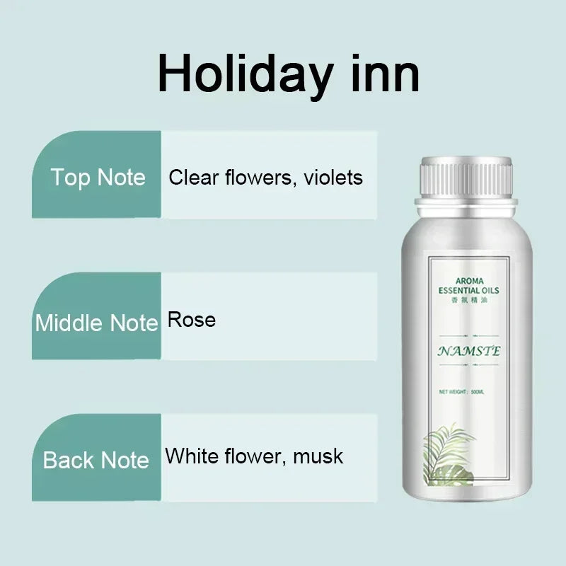 500ML Air Freshener Essential Oil Diffuser Refill Air Purifier for Hotels Electric Aromatic Oasis Humidifier Car Smoke Generator