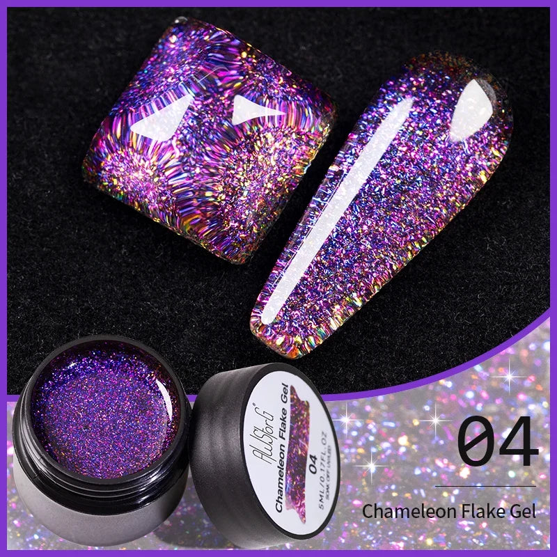 AWStorG 5ML Super Silver Metallic Gel Nail Polish Metal Effect Painting Gel Chromes Varnis Semi Permanent for Nail DIY