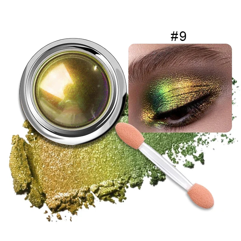 Chameleon Optical Color Shift Eyeshadow Cream Multi Chrome Shimmer Metallic Eye Lip Pigment Long Lasting Duochrome Makeup