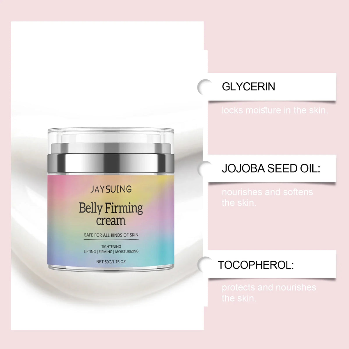 Belly Firming Cream Tightening Anti-Cellulite Lotion for Thigh Butt Arm Moisturize Improve Loose Sagging Skin Body Shaping Cream