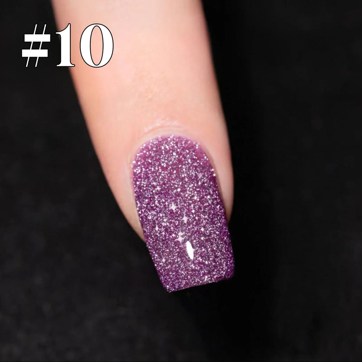 1-12pcs Wine Red Flash Crushed Strobe High Density Diamond Glitter Gel Nail Polish Black Nails Red Nails White Nails
