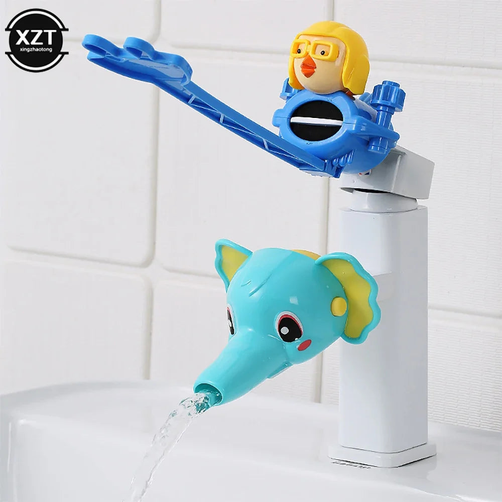 Cartoon Faucet Extender For Kids Hand Washing In Bathroom Sink Animals Accessories Kitchen Convenient for Baby Washing Bath Toys