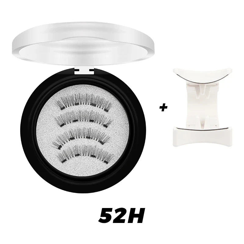 DINGSEN 1 Set Magnetic Eyelashes 3D Natural False Eyelashes Reusable Magnet Clip Set Lashes Extension Makeup Tweezers Lash Set