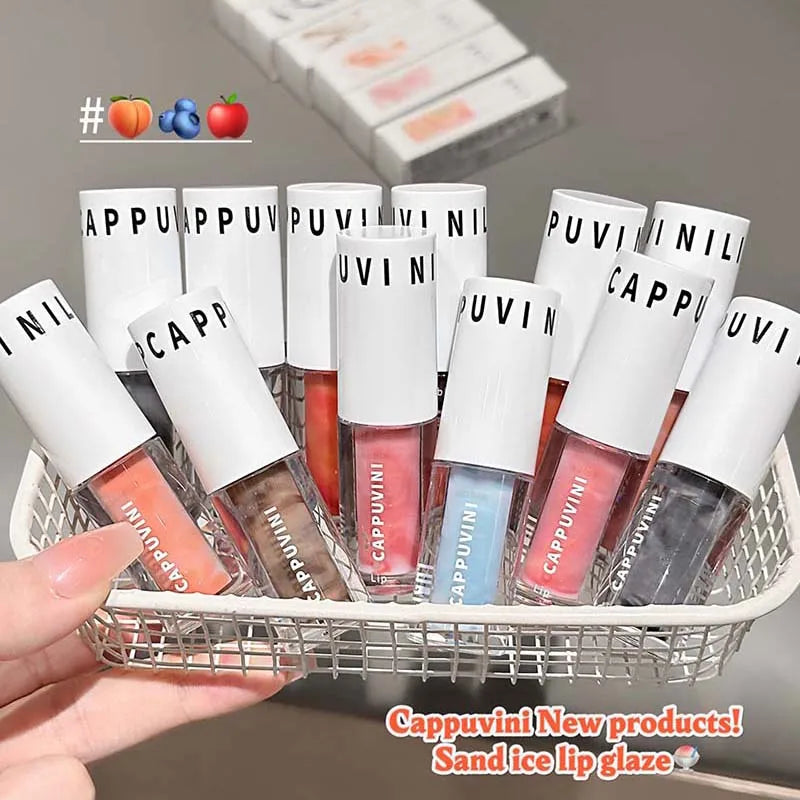 Clear Grey Purple Lip Gloss Temperature Changing Waterlight Mirror Lip Glaze Crystal Tint Plumper Moisturizing Lip Oil Makeup