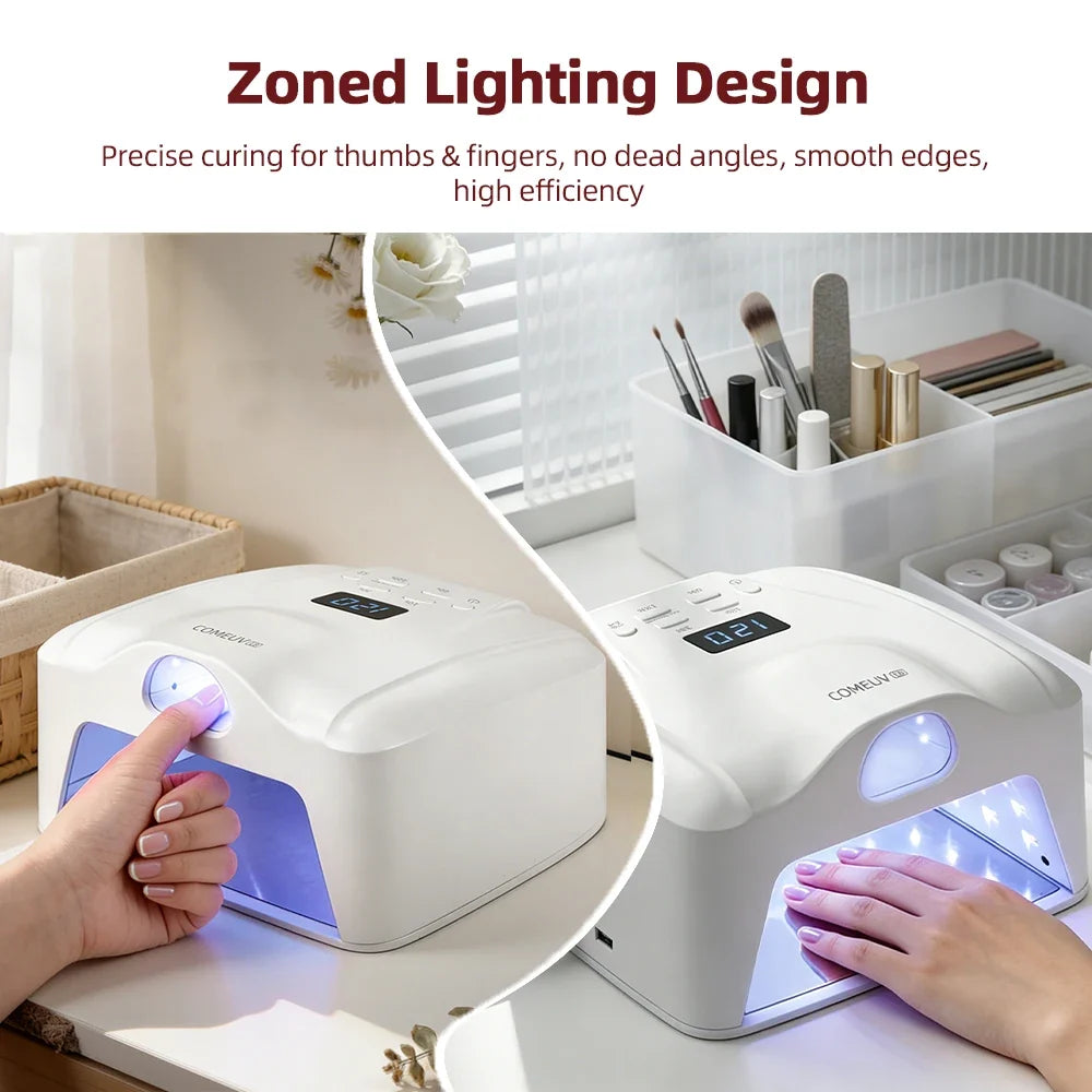 Dual Port Nail Lamp Nail Dryer UV Light 78 LEDs Single Toe Single Finger Full Hand Fast Gel Drying Light Auto Sensor Nail Art