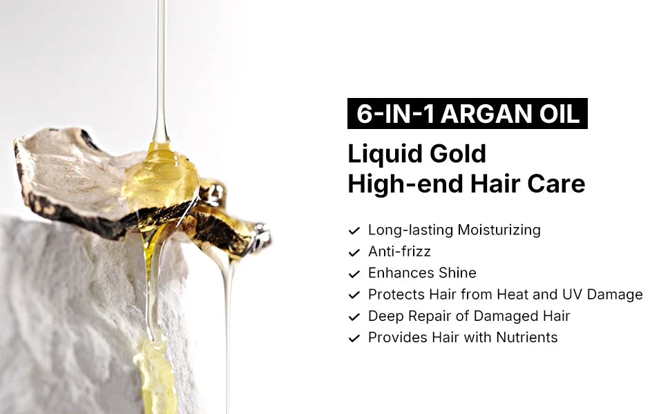 Karseell Hair Oil for Hair Healing Cold Pressed Weightless Moroccan Argan Oil Hair Serum for Nourish and Repair Damaged Hair