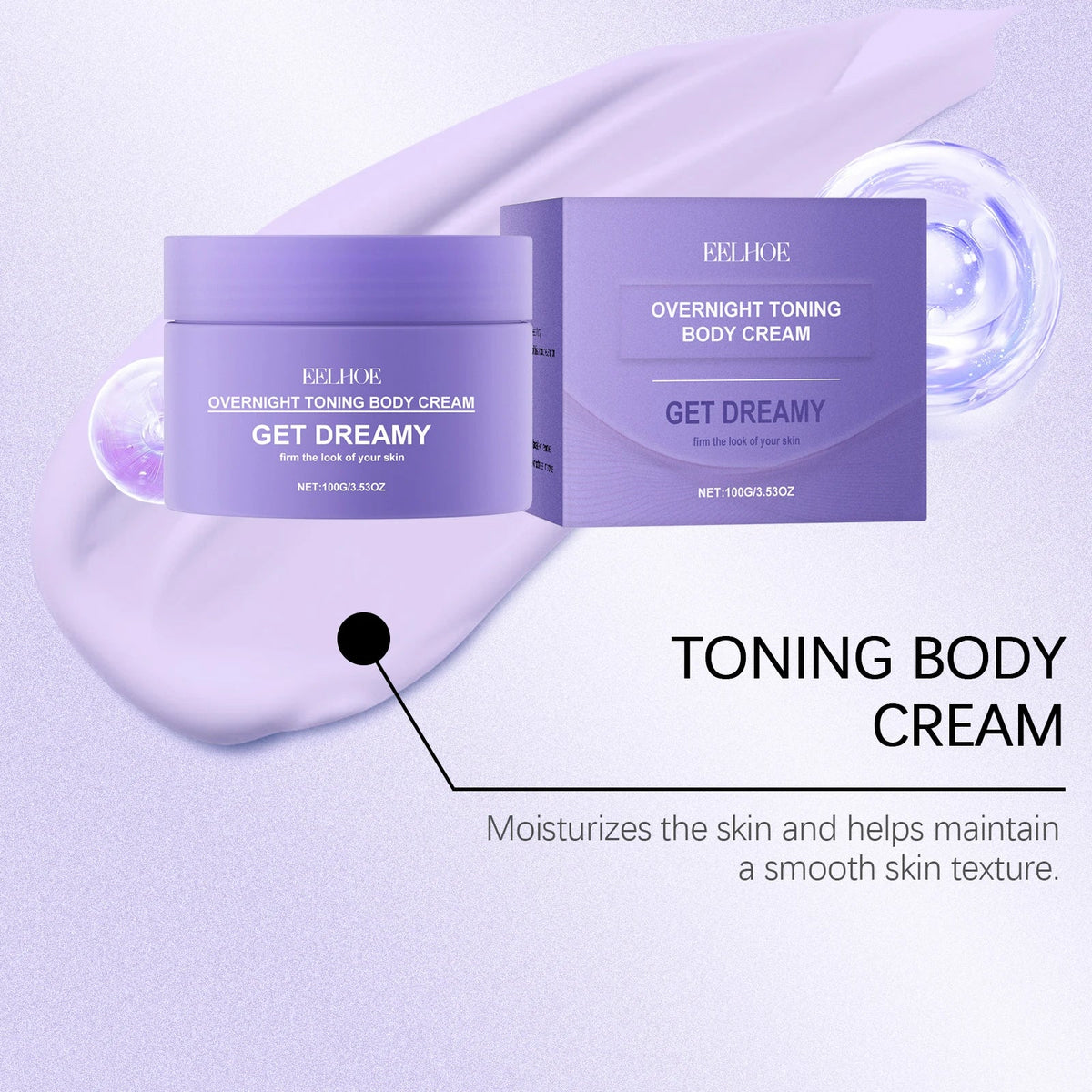 EELHOE Toning Body Cream Collagen Firming Lifting Skin Tightening Reduce Cellulite Fat Body Shaping Moisturizing Massage Cream