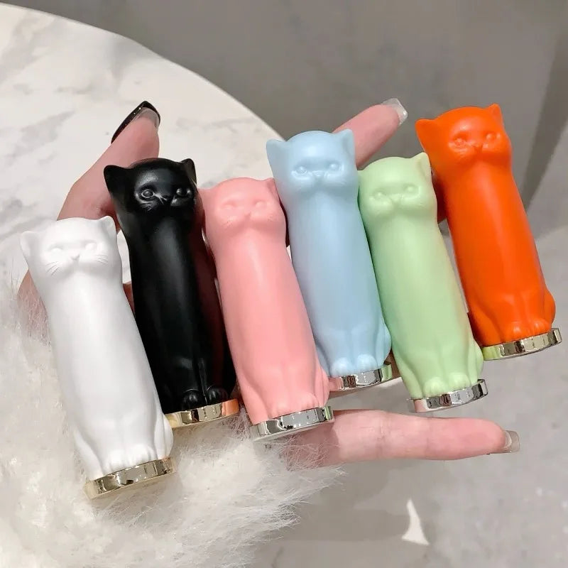 Cat Moisturizing Lip Balm White Blue Tint Crystal Jelly Colored Anti-chapped Lip Care Smoothens Lips Lines Base Clear Lipstick