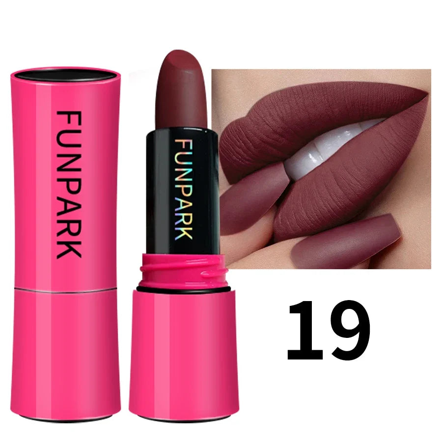 25 Colors Lipstick Non Stick Cup Matte Lip Gloss Waterproof Long Matte Sexy  Red Lip Cosmetics Korean Makeup For Women Gifts