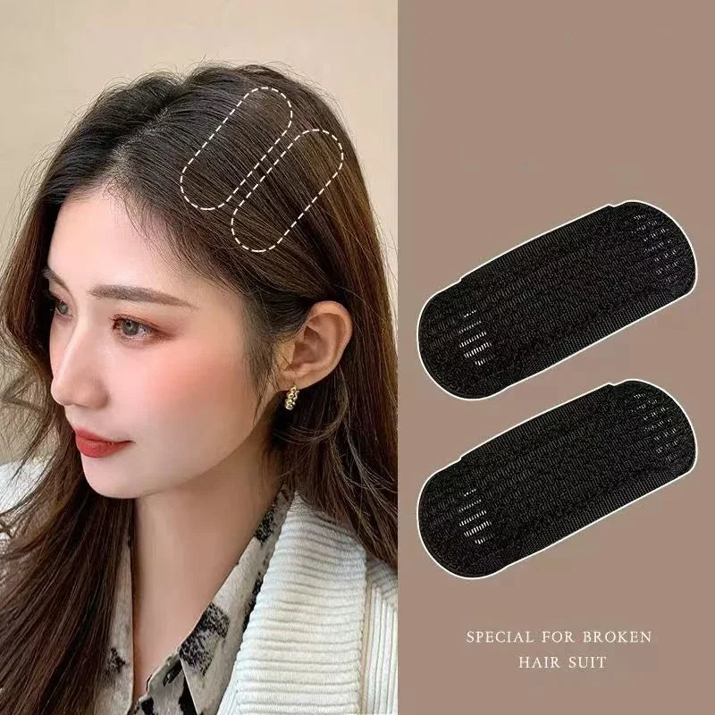 2/4/8pcs Fluffy Invisible Hair Clip for Volume Front Hairline Puff Cushion Perfect for Bun Styling Adding Women’s Hair Styling