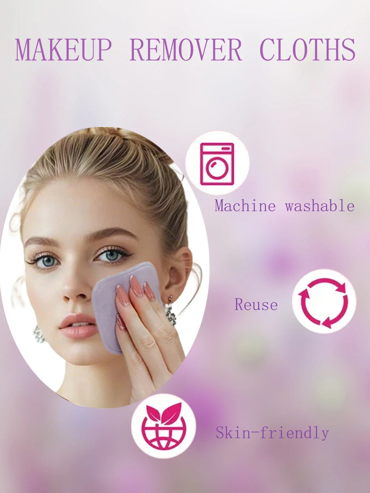 10/20/30 Reusable Makeup Remover Pads, a Gentle Facial Cleansing Sponge Suitable for All Skin Types, Odorless, Beauty Tool