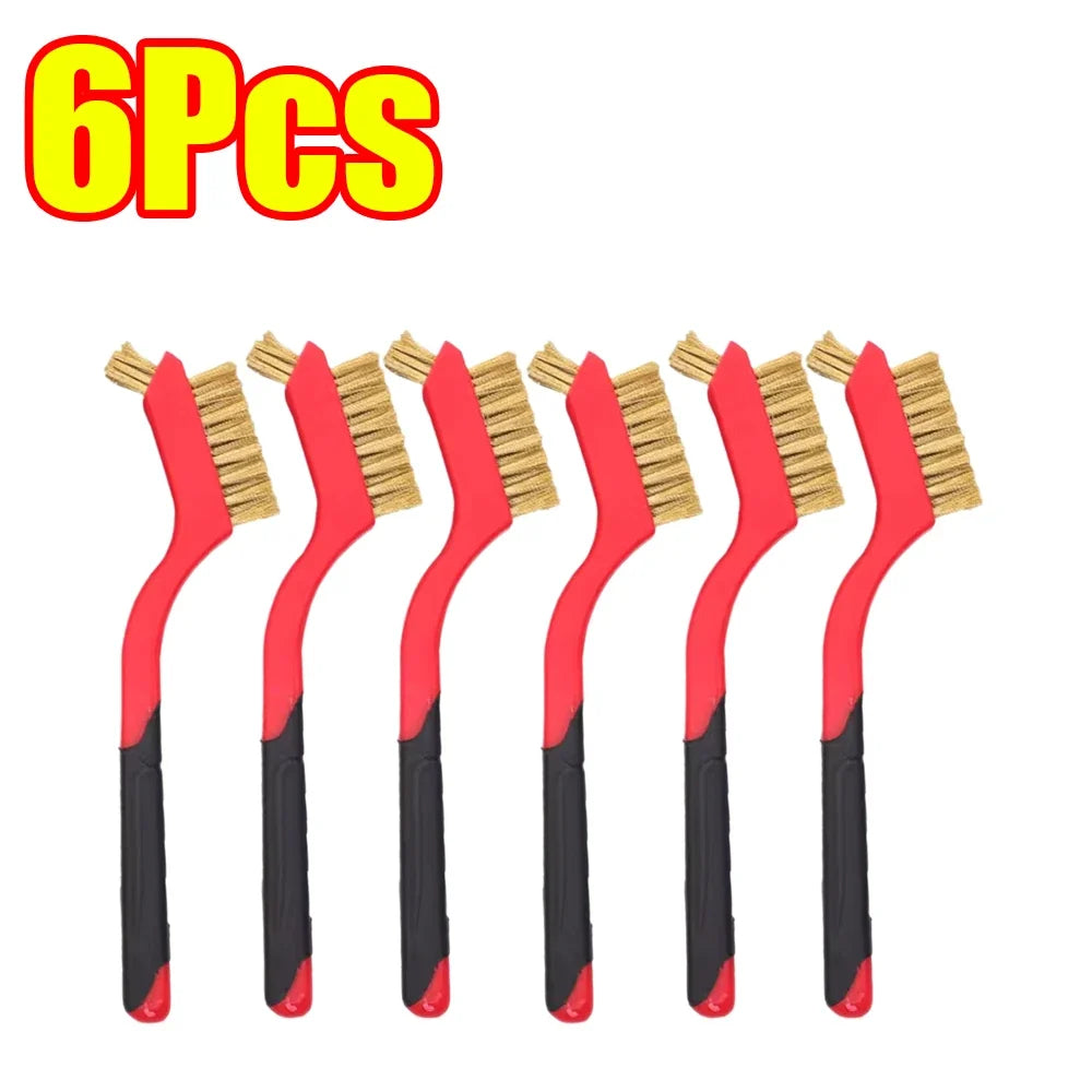 3-45Pcs Brass Cleaning Brush Metal Brass/Stainless Steel/Nylon for Gas Hoods Grease and Stain Removal Cooktop Cleaning Tool