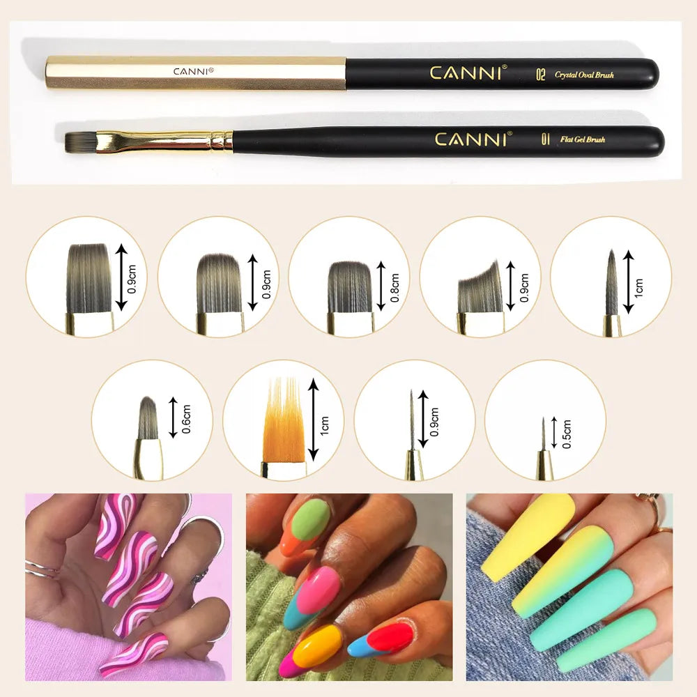 Canni Hard Top Diamond Top Coat 3 in 1 Base Nail C Arc UV Construction Gel Fiber Builder Nail Gel PVC Modelling Gel Nail Glue