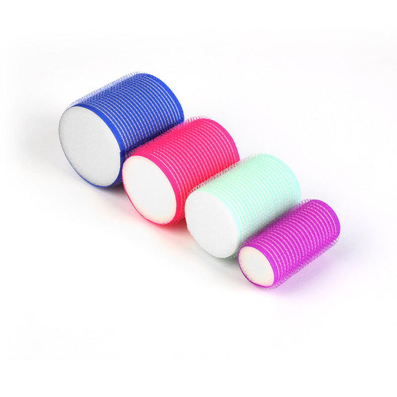 1/6Pc/set Self Grip Heatless Hair Curler Hair Rollers Set No Heat Self-adhesive Curling Hairdressing Styling Tool Different Size