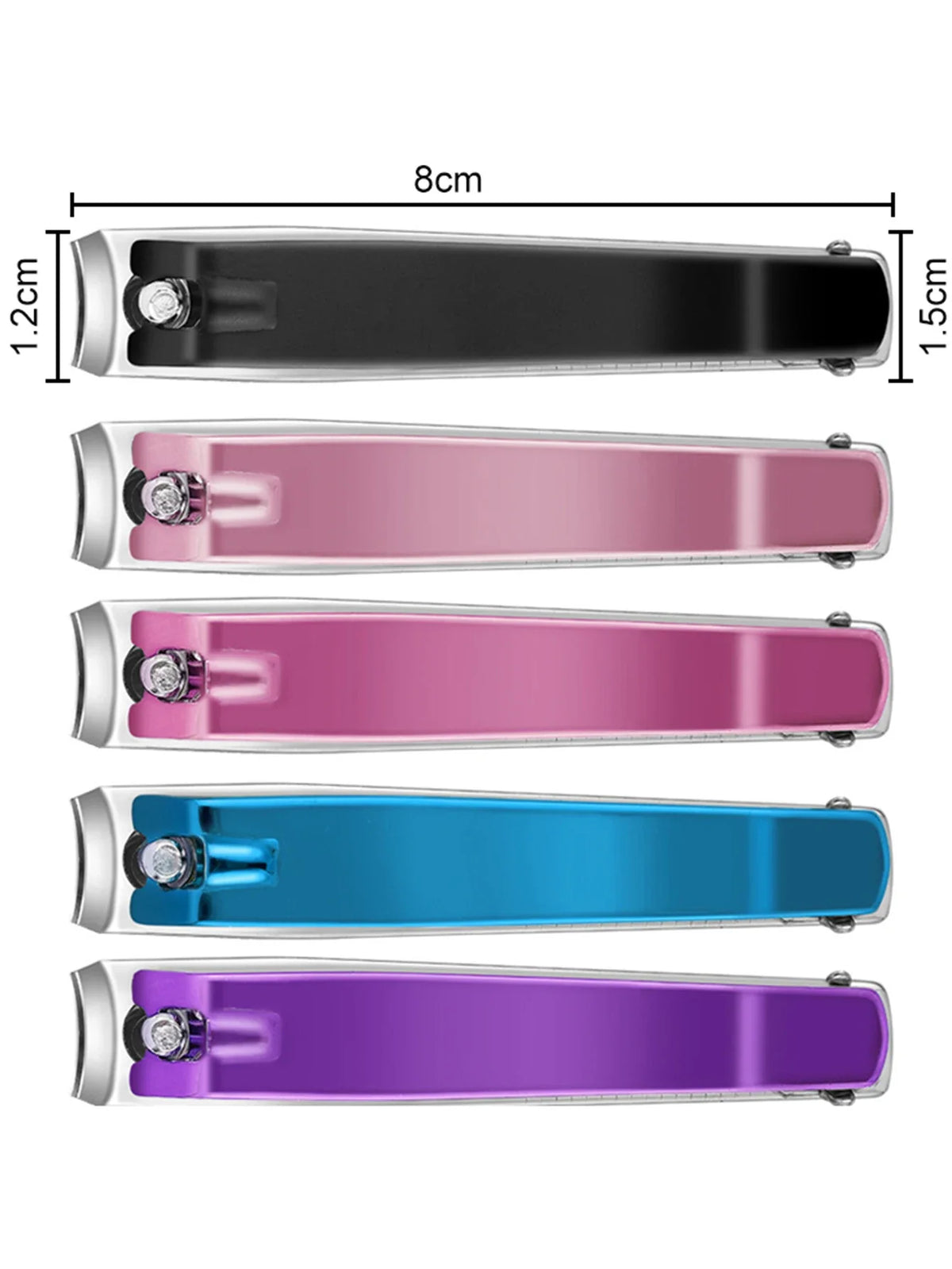1PC Color Nail Clippers Stainless Steel Nail Cutter Thick Scissor Plier Toenail Fingernail Professional Manicure Trimmer NailArt