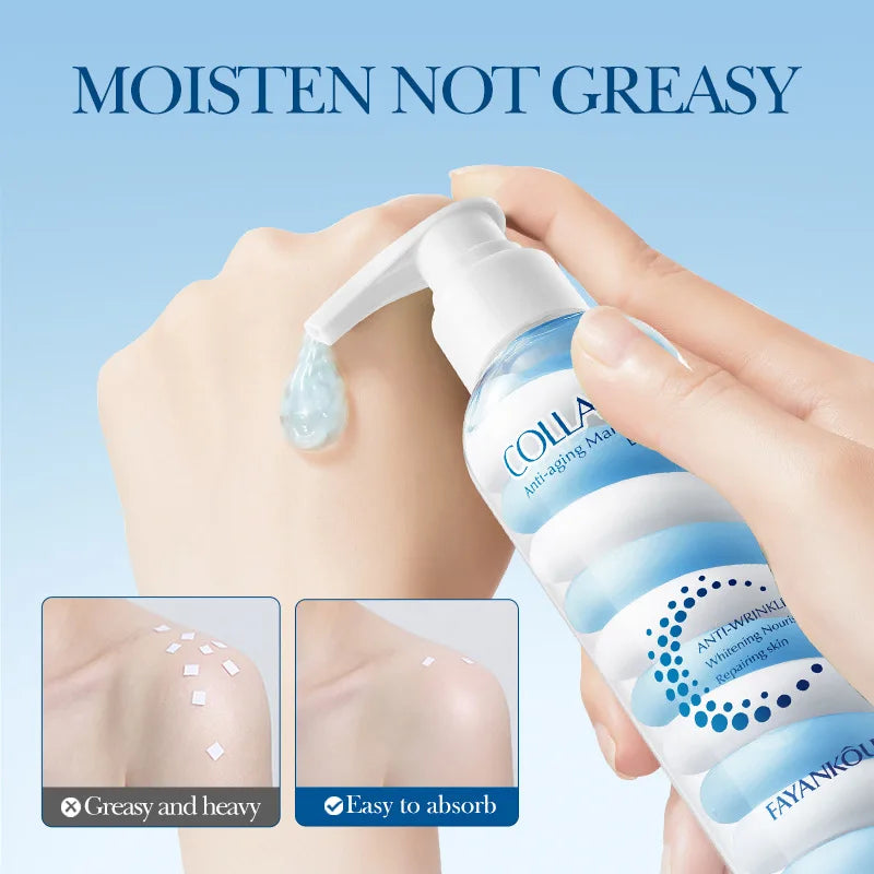 200ml Collagen Marshmallow Body Lotion, Moisturizing And Hydrating The Skin, With A Light And Non Greasy Texture
