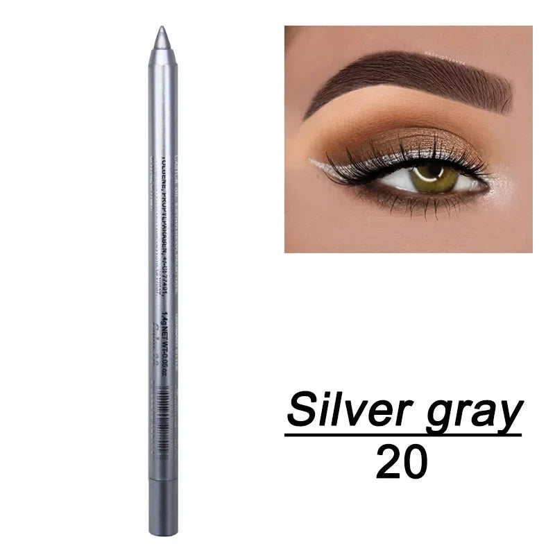 6 Color Colourful Eyeliner Pen High Pigment Pearly Shimmer Metallic Smokey Punk Gothic Eyeliner Long Lasting Waterproof