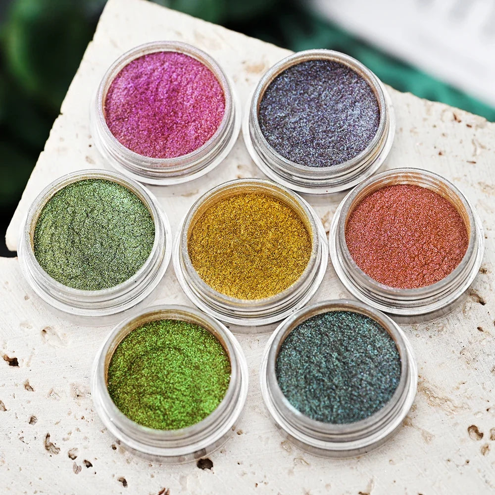 53 Jars 3D Cat Eye Effect Magnet Nail Powder Shiny Sparkly Mirror Nail Glitter Dust UV Gel Polish Chrome DIY Nail Art Pigment #F
