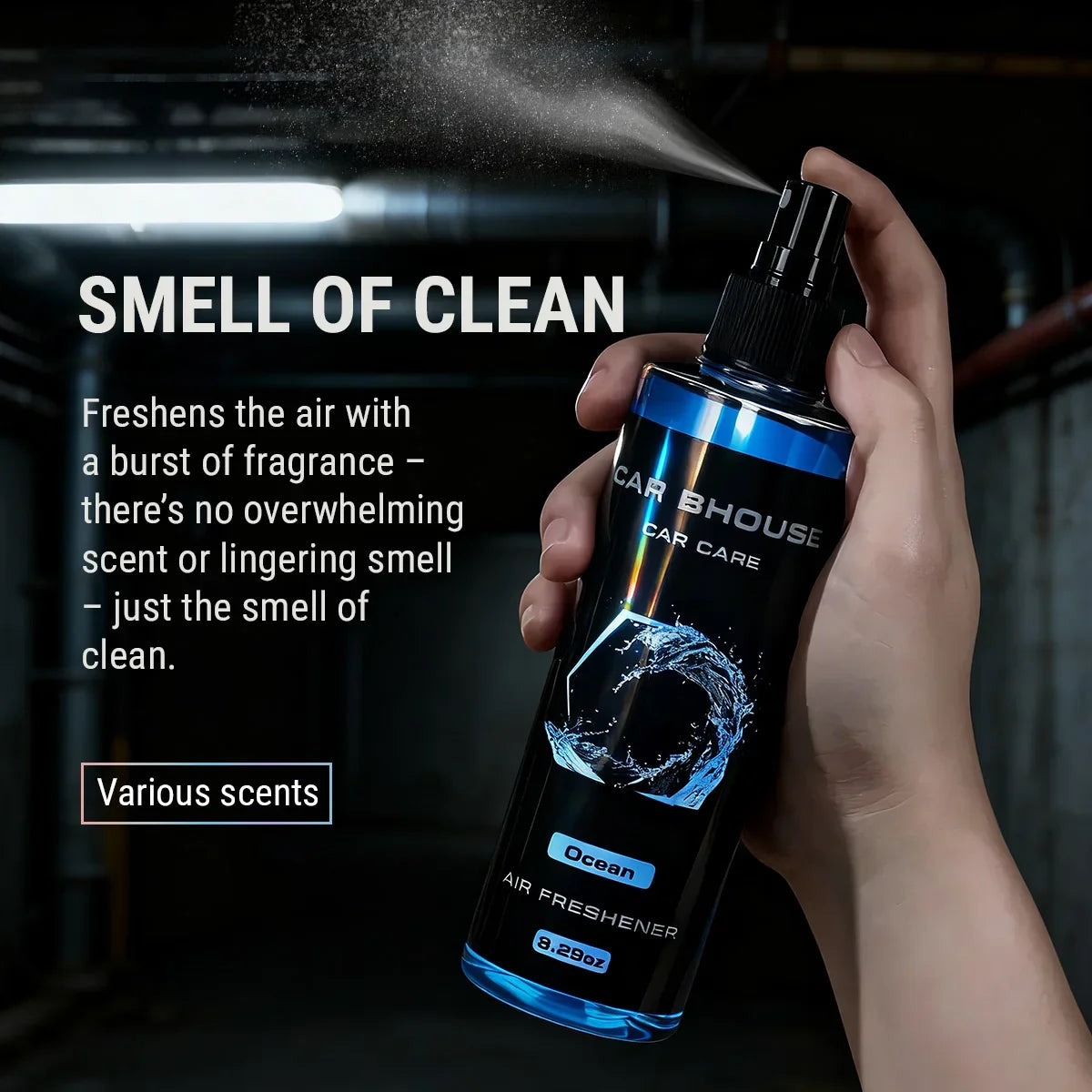 Car Air Freshener Spray Car Fragrance Flower Fruit Scent Fresh Perfume 8.29oz/245ml Large Capacity Car Interior Deodorant Spray