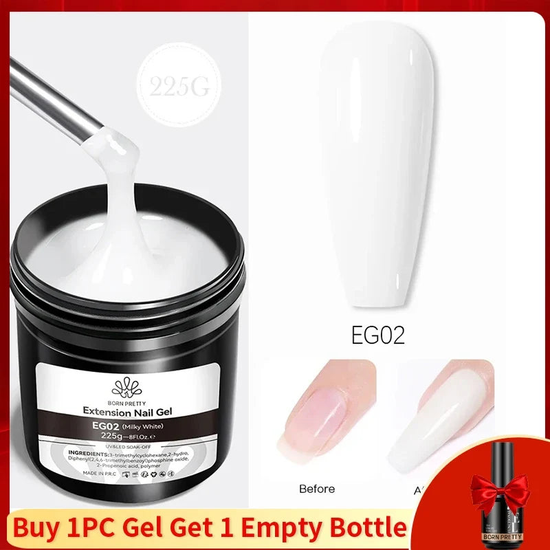 BORN PRETTY 250g Super Top Coat Gel Nail Polish Base Gel Matte Top Coat Semi-Permanent Varnish Soak Off Nail Art Functional Gel