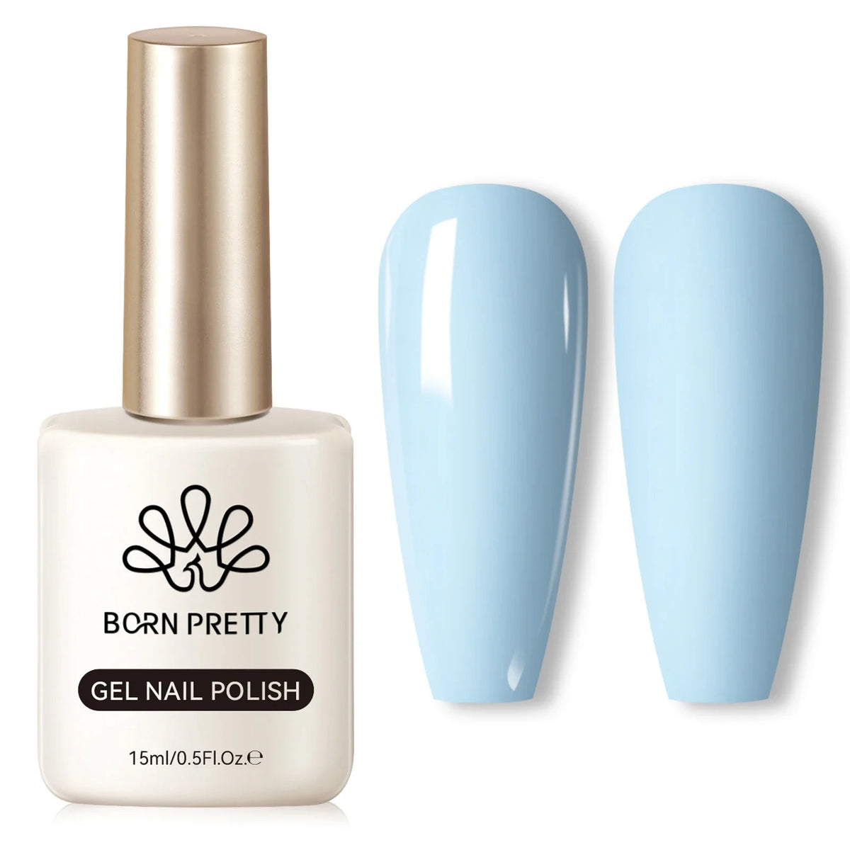 BORN PRETTY 15ml Nail Gel Polish Glitter Gorgeous Full Coverage Soak Off UV LED French Nail Art Jelly Nude Pink Varnish
