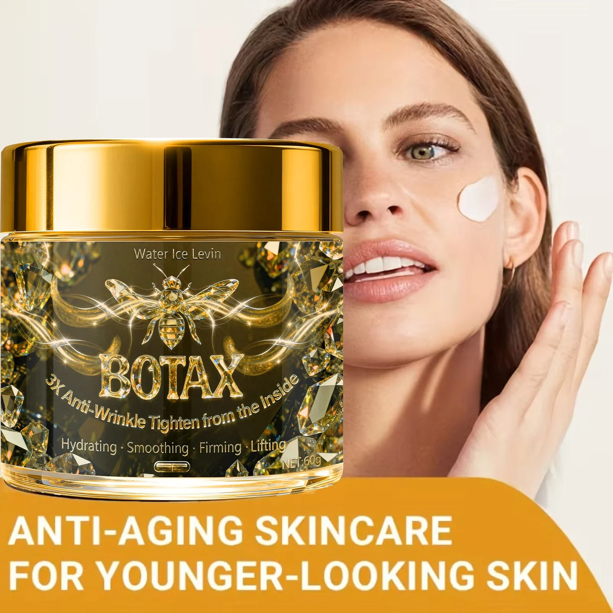 BOTAX 3X Anti-Wrinkle Face Cream: Bee Venom/Retinol, Hydrating/Smoothing, Firms & Lifts Skin with Nutrients