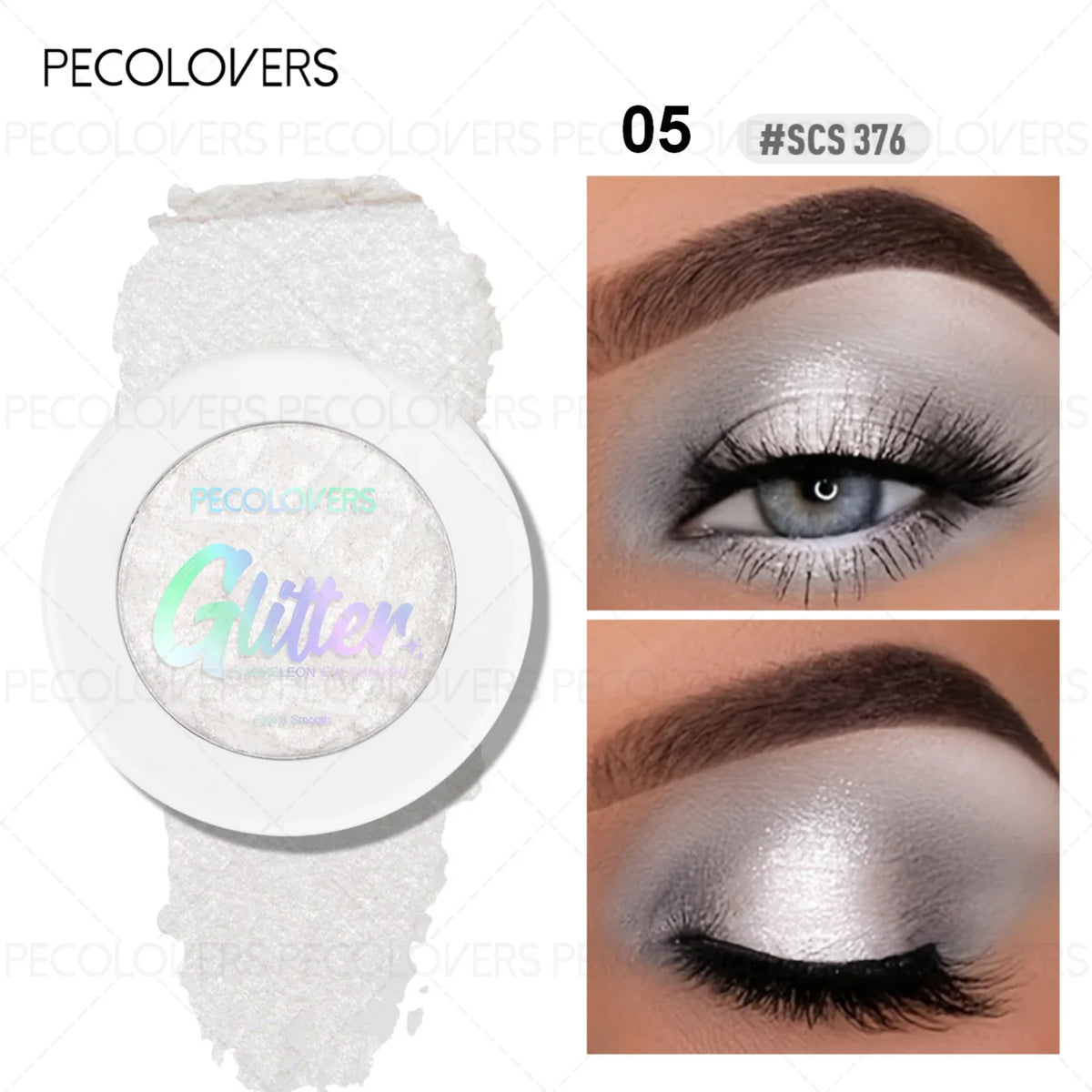 1PC Chameleon Eyeshadow Powder - Vibrant Pink Highlighter, Mashed Potato Texture, Long-Lasting Shimmer