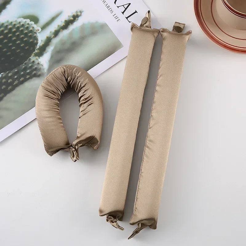Heatless Hair Curlers Satin Curling Rod Headband No Heat Silk Curls Lazy Hair Rollers Soft Hair Curler to Sleep In Styling Tools