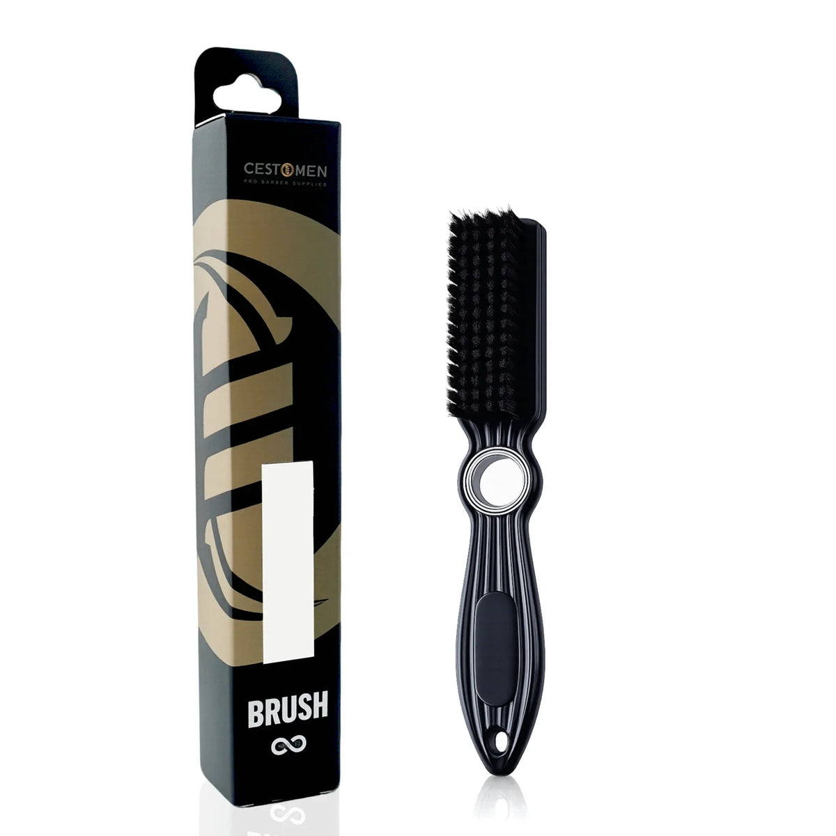 1/3PCS New Pro Spinning Barber Fade Brush Combs Dual-Sided Salon Styling Tools For Hair Removal Neck Duster Cleaning Brushes