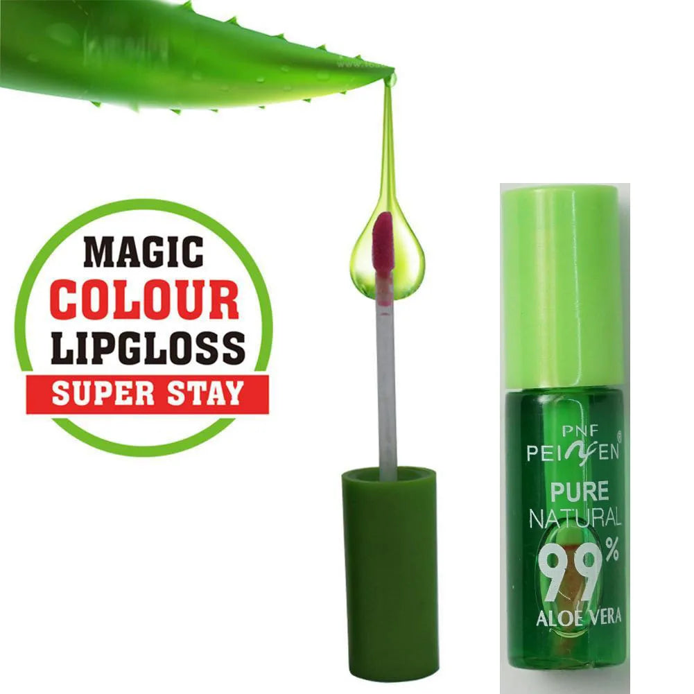 Aloe Vera Discolored Lip Balm/Lip Tint Magic Color Changing Lipstick Moisturizing Lasting Nourishing Lip Gloss Lip Makeup Care