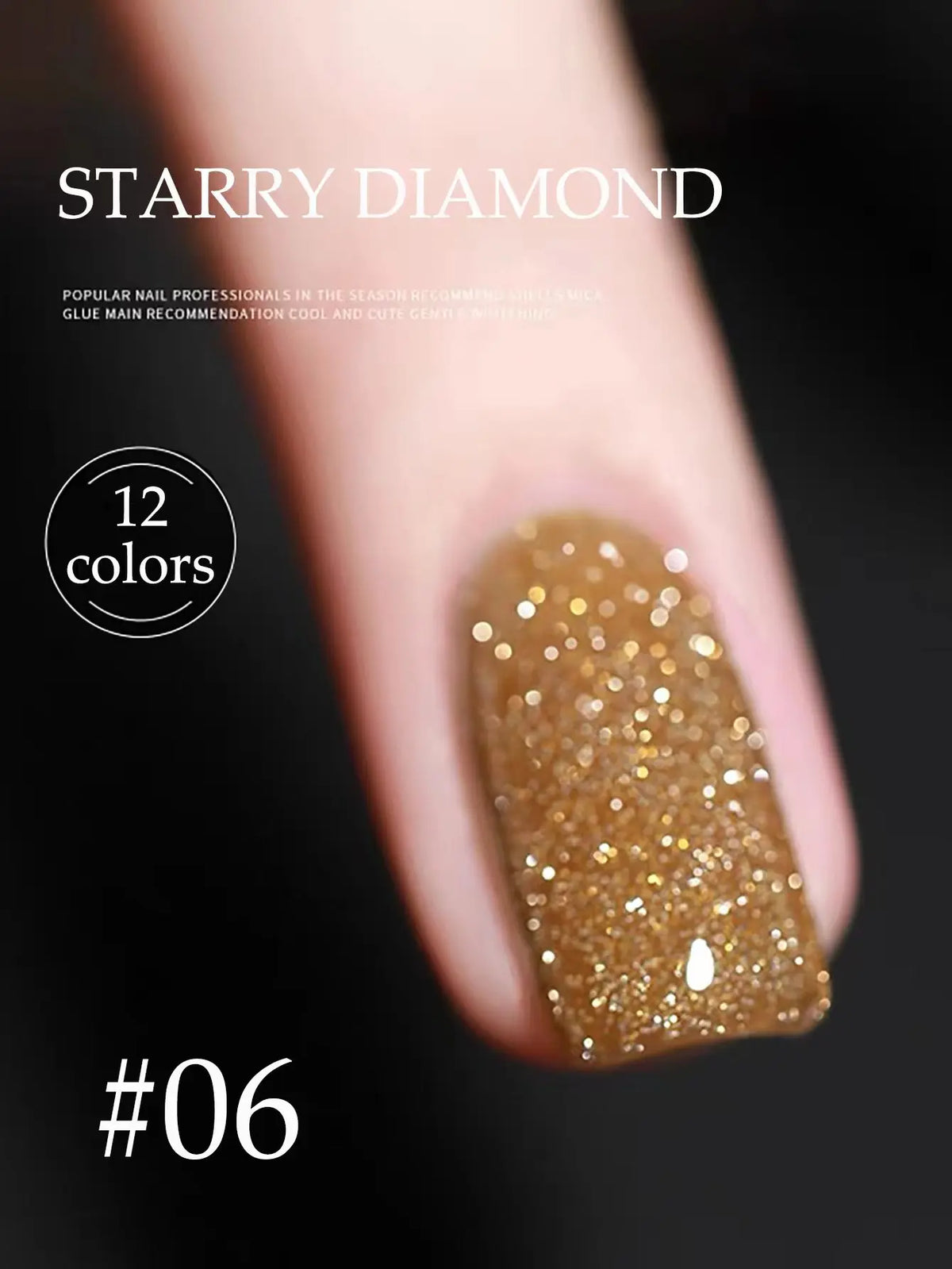 1-12pcs Wine Red Flash Crushed Strobe High Density Diamond Glitter Gel Nail Polish Black Nails Red Nails White Nails