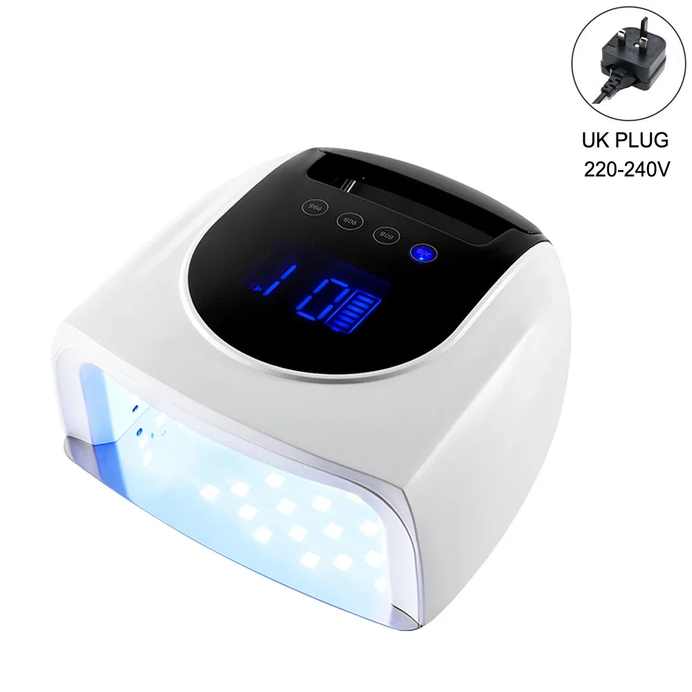 96W Magnetic Removable Bottom Nail Lamp Wireless Gel Polish Dryer Manicure Machine UV LED Light for Nail Portable Nail Lamp