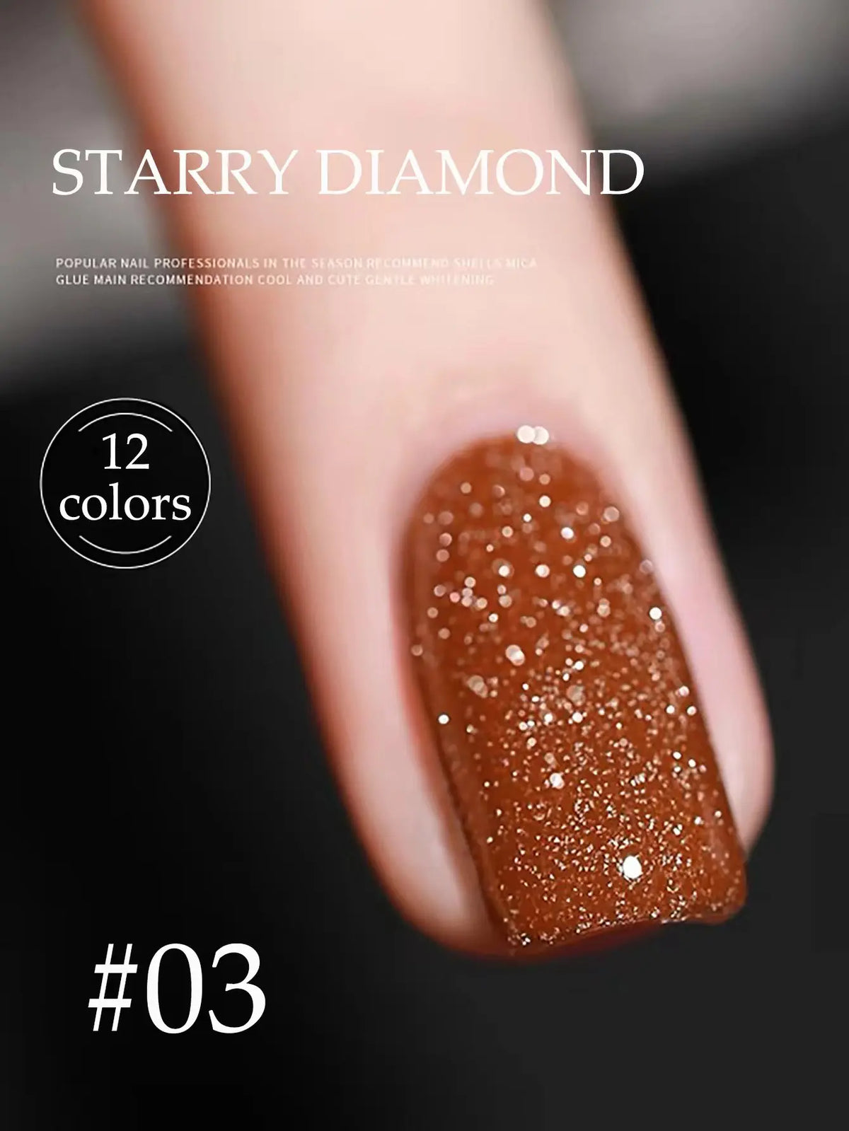 1-12pcs Wine Red Flash Crushed Strobe High Density Diamond Glitter Gel Nail Polish Black Nails Red Nails White Nails