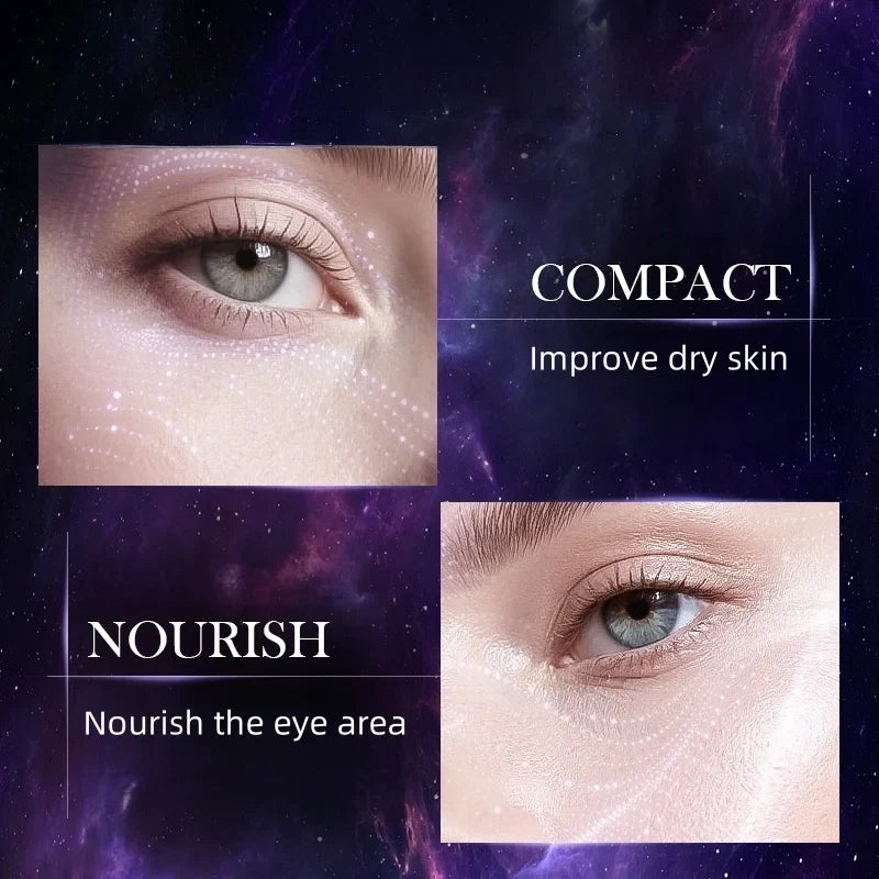 60 Pieces/Box Grape Seed Collagen Starry Sky Eye Mask, Contains Grape Seed and Collagen Gel Eye Mask, Suitable for All Light Beige Skin Types, Hypoallergenic, Alcohol-Free, Non-Irritating, Improves Dry Skin Around the Eyes, P