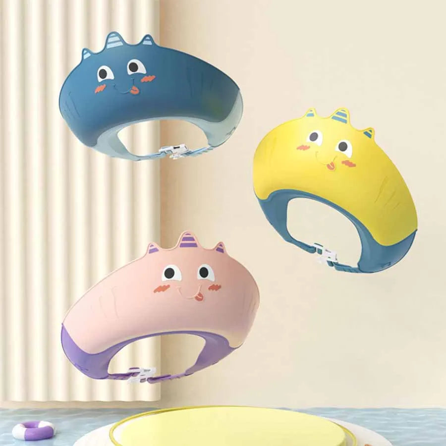 Children's Waterproof Shower Shampoo Cap Soft and Adjustable Child Safety Protection Shampoo Cap Baby Shampoo Cap