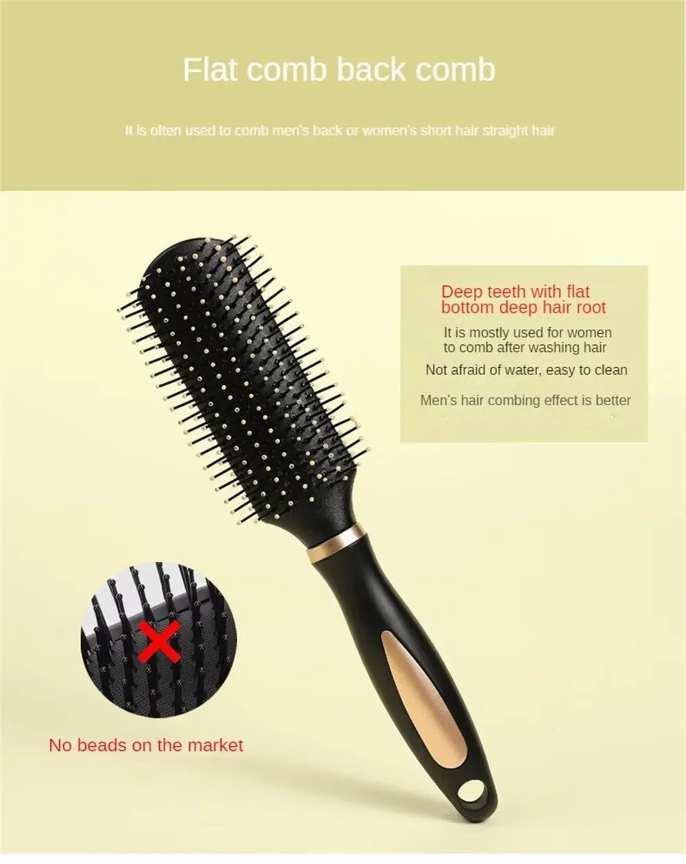 Anti Static Styling Comb Household Salon Curly Hair Comb Plastic Massage Anti Static Hair Brush Practical Care SPA Head Massager