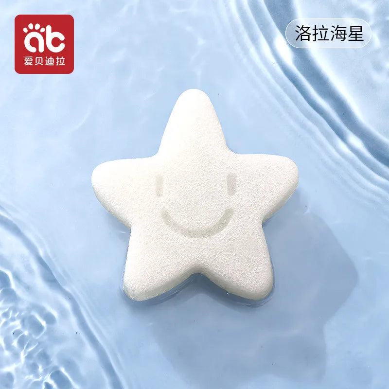 AIBEDILA Baby Duck Shape Bath Sponge Infant Shower Environmental friendly Cotton Scrub Body Bath Brushes Spa Sponge Cleaning